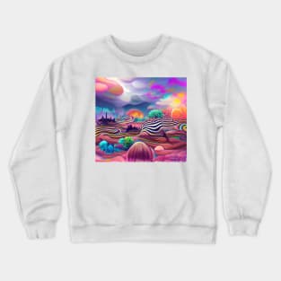 Psychedelic Landscape Crewneck Sweatshirt